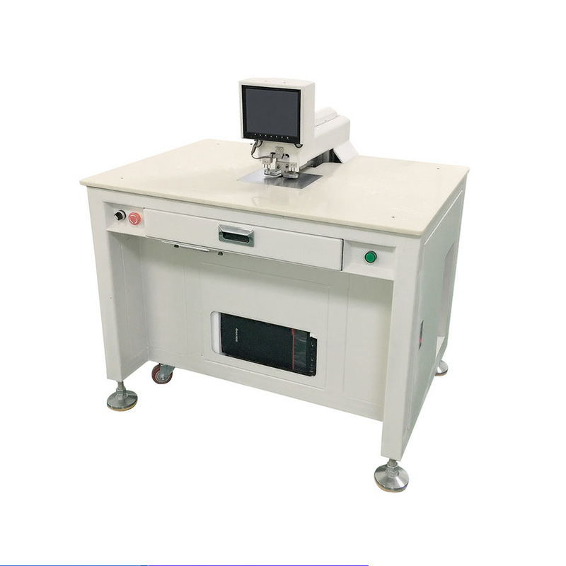 SLTZ15 Semi-Auto Ccd Guide Hole Punching Machine For Signs Nameplates Aluminum Sheets