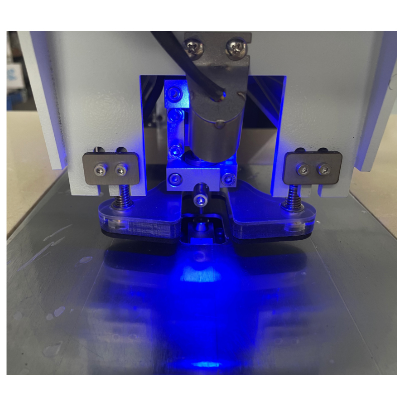Semi-auto CCD Hole Punching Machine For Anodized Aluminum Tag Name Plate