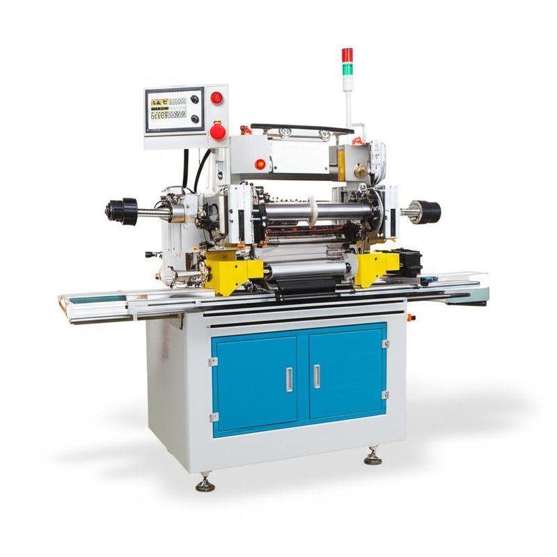 R2R Dual-Head CCD Hole Punching Machine for Heat Transfer Label 350mm Wide ±0.015mm Precision
